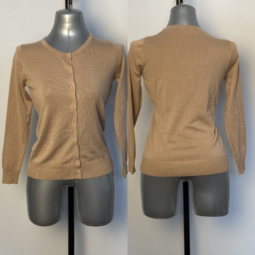 Tan Button Up Cardigan